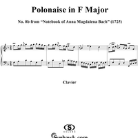 Polonaise in F Major (Second) from the Notebook of Anna Magdelena Bach