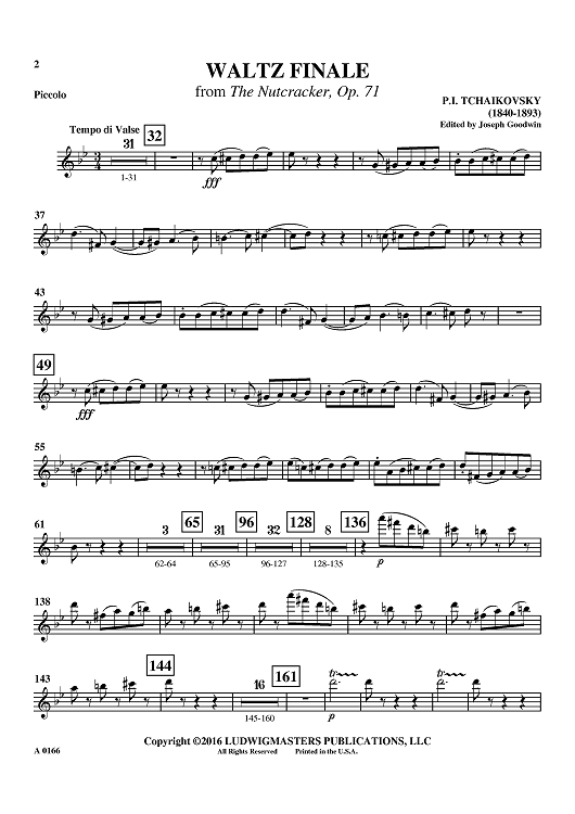 Waltz Finale from The Nutcracker, Op. 71 - Piccolo