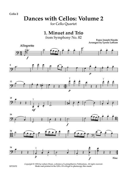 Dances with Cellos: Volume II - Cello 2