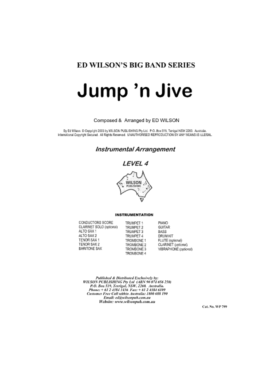 Jump 'n Jive - Conductor's Notes