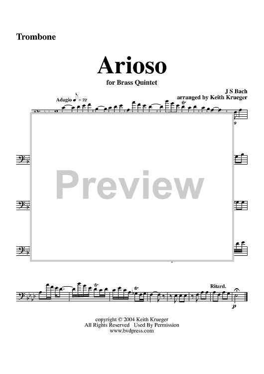 Arioso - Trombone
