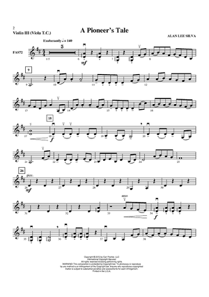 A Pioneer’s Tale - Violin 3 (Viola T.C.)