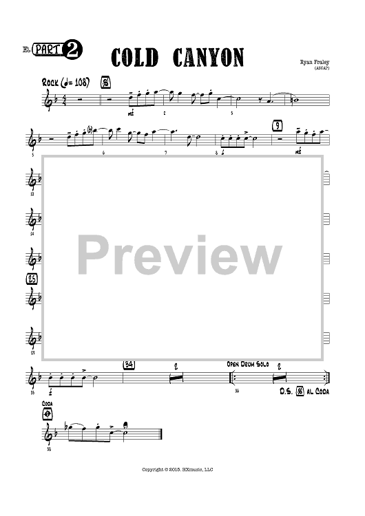 Cold Canyon - Eb Instruments Part 2
