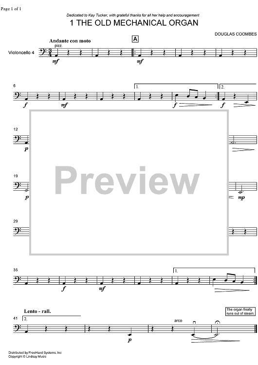 The Old Mechanical Organ - Cello