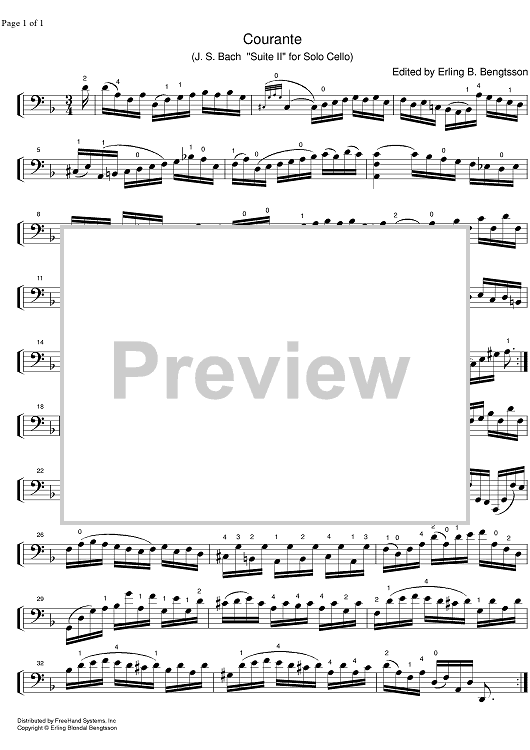 Suite No. 2 d minor BWV 1008 - Cello