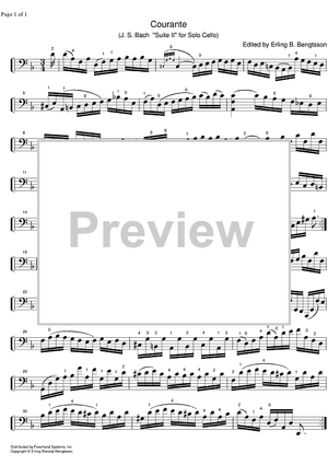Suite No. 2 d minor BWV 1008 - Cello