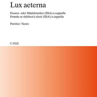 Lux aeterna - Choral Score