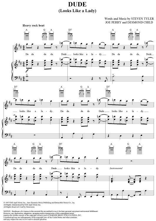 Dude (Looks Like a Lady)