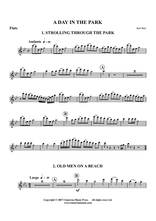 A Day in the Park - Flute