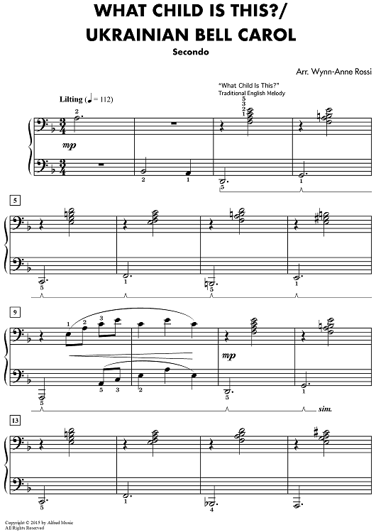 What Child Is This? / Ukrainian Bell Carol