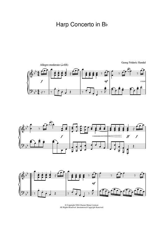 Harp Concerto in Bb