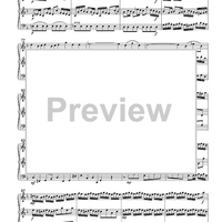 Allegro - from Brandenburg Concerto #2 in F Major - Score