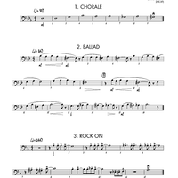 Warm-ups for Beginning Jazz Ensemble - Opt. Trombone 2