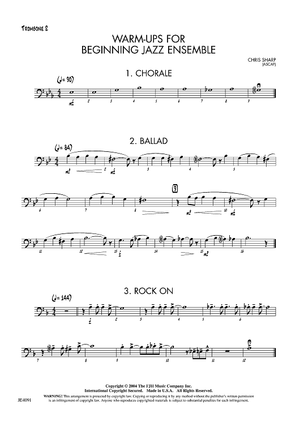 Warm-ups for Beginning Jazz Ensemble - Opt. Trombone 2