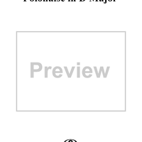 Polonaise in D major - Full Score