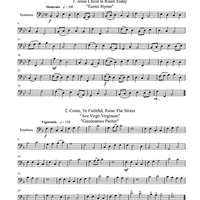 Five Easter Trios - Trombone