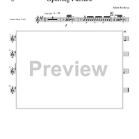 Opening Fanfare - Horn 2 in F