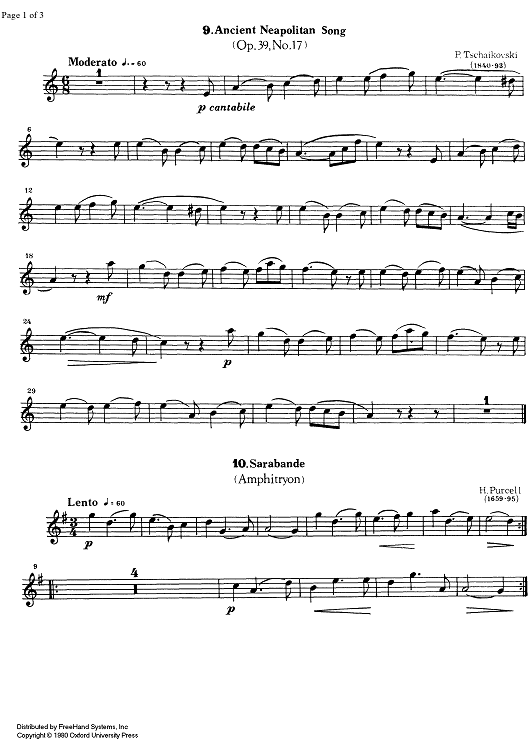 Classical and Romantic Pieces Book 1 - No. 9 - 14 - Oboe