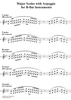 Major Scales with Arpeggio - B-flat Instruments
