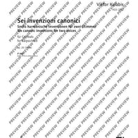 Sest dvouhlasých kánonických invencí