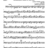 Hallelujah - from "Messiah", HWV 56 (introducing the Chorale "Ein' feste Burg") - Bassoon 2