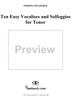 Ten Easy Vocalises and Solfeggios for Tenor, Op. 47