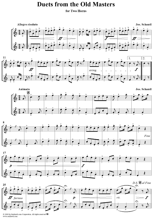 Duets From The Old Masters