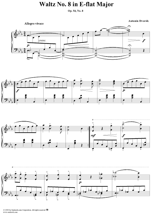Waltz no. 8 in E-flat major, op. 54, no. 8