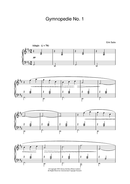 Gymnopedie No. 1