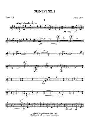 Quintet No. 1 - Horn in F