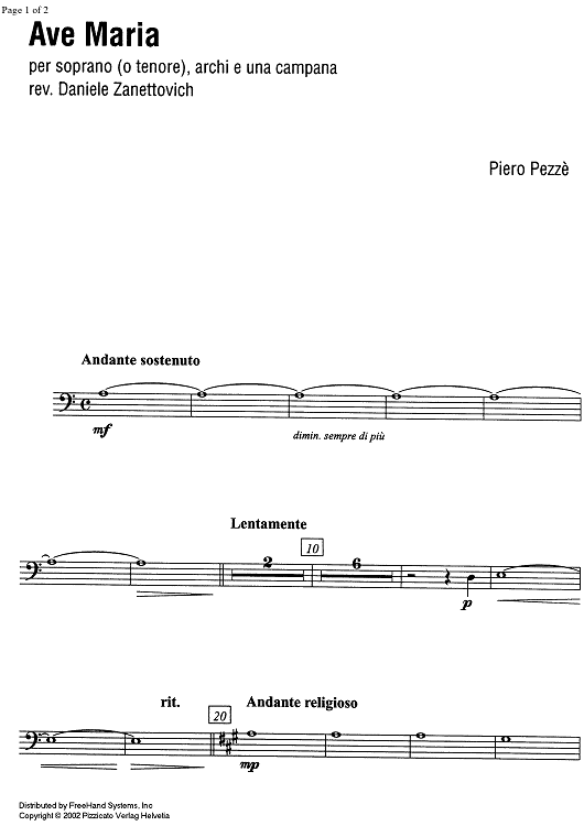 Ave Maria - Double Bass