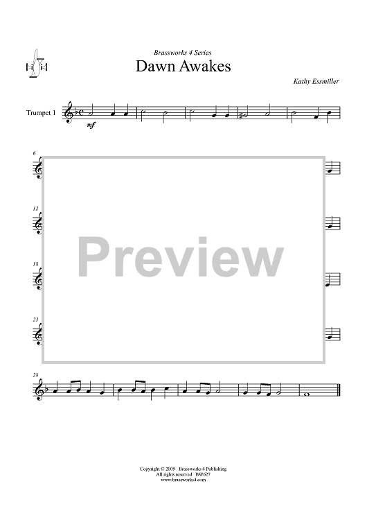 Dawn Awakes - Trumpet 1