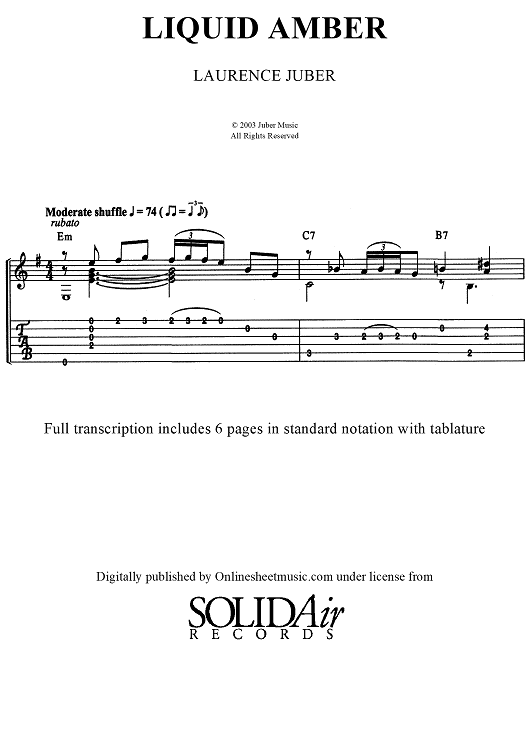 Liquid Amber (With Embedded Audio)