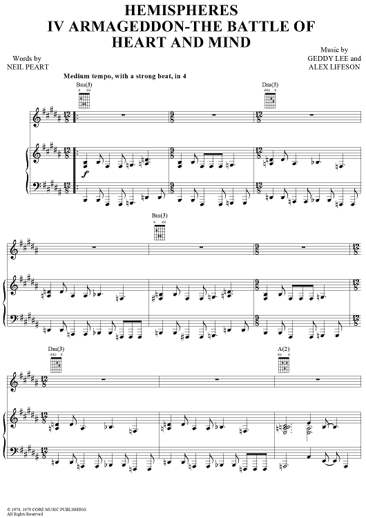 Hemispheres, Part 4:  Armageddon - The Battle of Heart and Mind