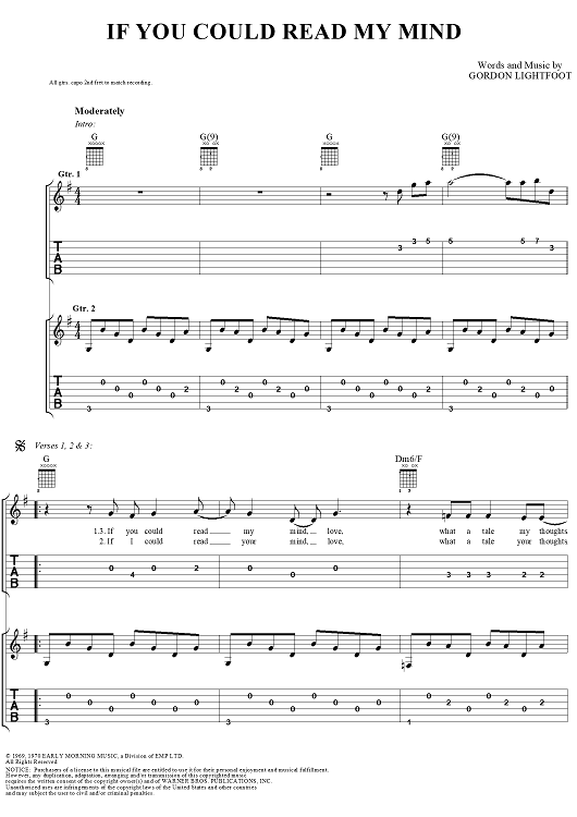 If You Could Read My Mind