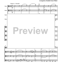 A Viola Christmas for Viola Quartet - Score