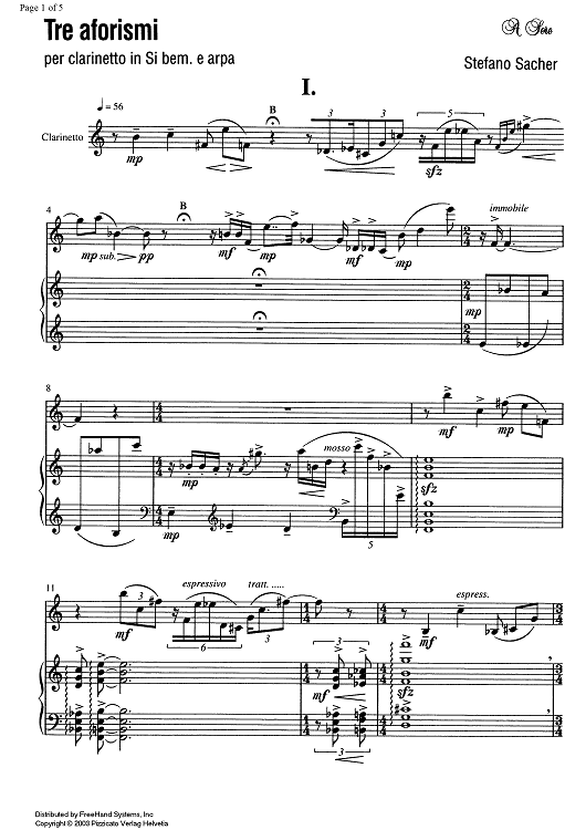 Tre aforismi (Three aphorisms)