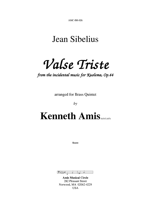 Valse Triste - Introductory Notes