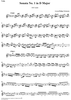 Sonata No. 1 in D Major - Violin