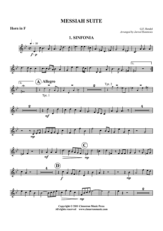 Messiah Suite - Horn in F