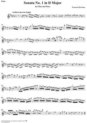 Sonata No. 1 in D major - Flute