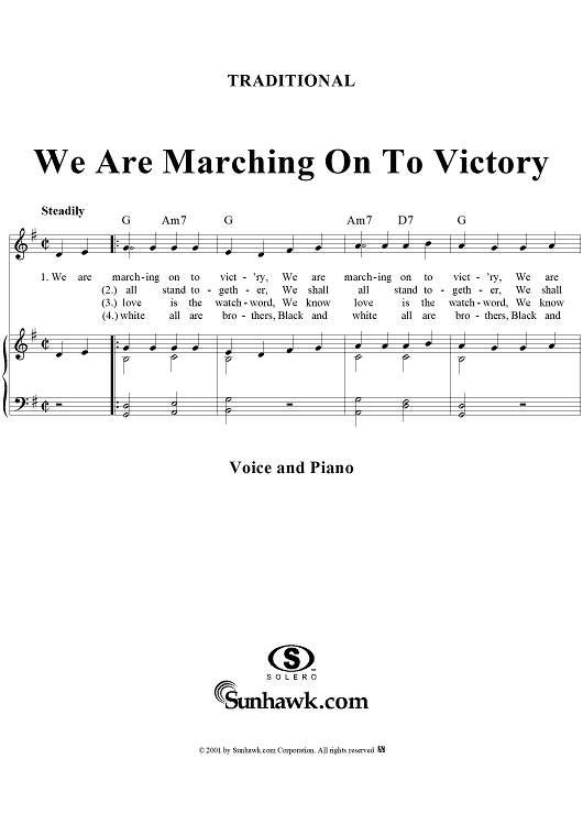 We Are Marching On to Victory
