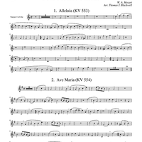 4 Mozart Canons - Trumpet 2 in Bb