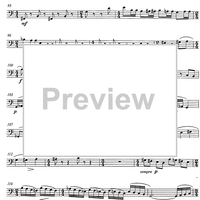 Konzert for horn and string orchestra op.107 [set of parts] - Double Bass