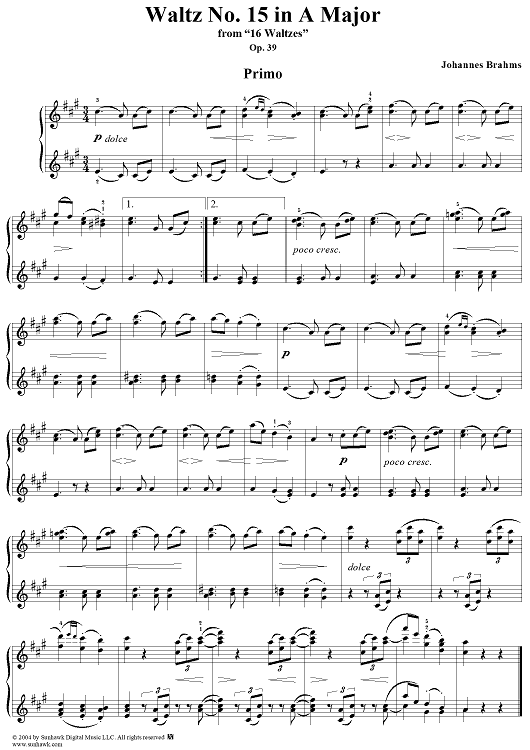 Waltz No. 15 in A Major