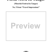 Fiesta Mora en Tanger, No. 5 from “Travel Impressions” (Album de Viaje)