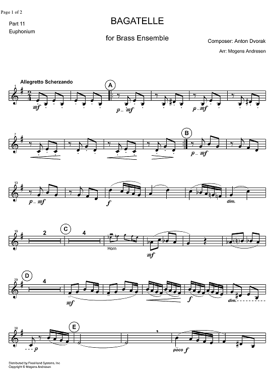 Bagatelle - Euphonium