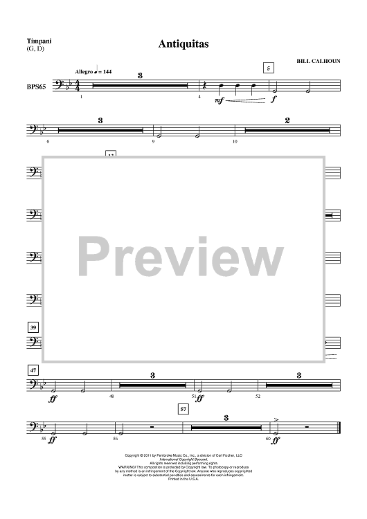 Antiquitas - Timpani