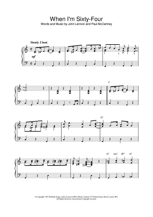 When I'm Sixty-Four