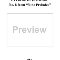 Prelude in E minor - No. 9 from "Nine Preludes" op. 103